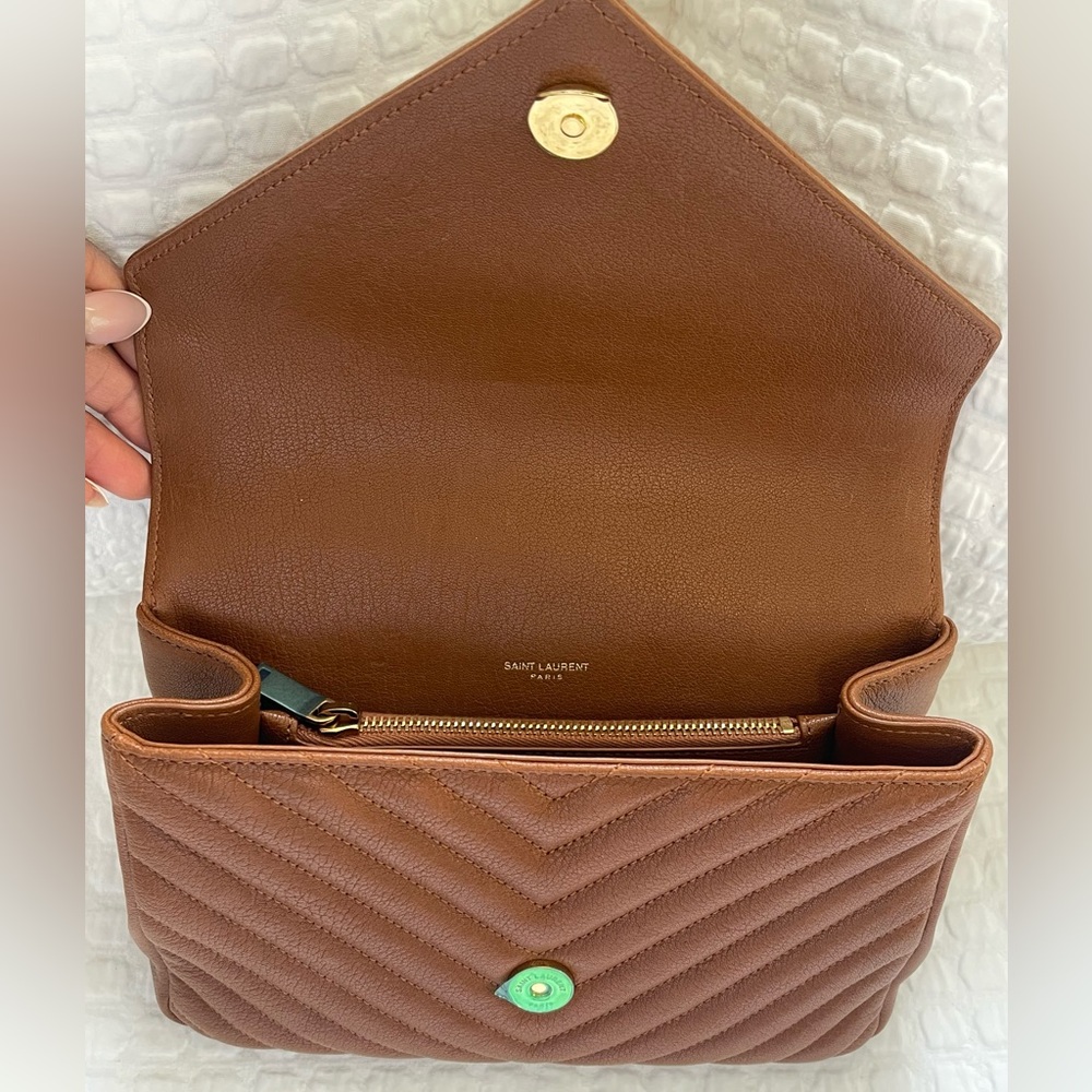 Yves Saint Laurent Medium College in Brick - Picture 9 of 15